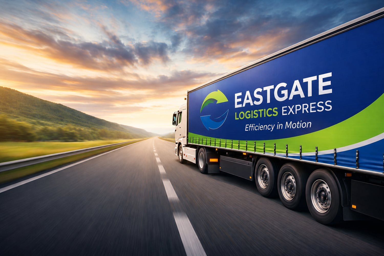 Eastgate-liveried truck on the open road
